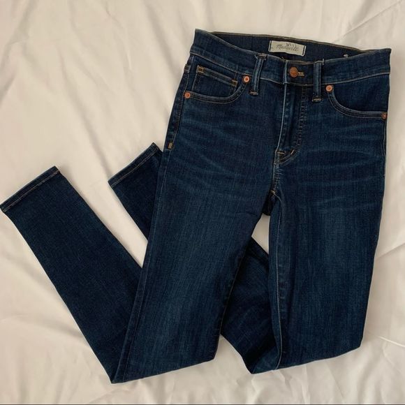 Madewell Denim - Madewell High Rise Skinny 24 Dark Denim